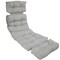 Sunnydaze   Indoor/Outdoor Olefin Tufted Chaise Lounge Chair Cushions - Gray